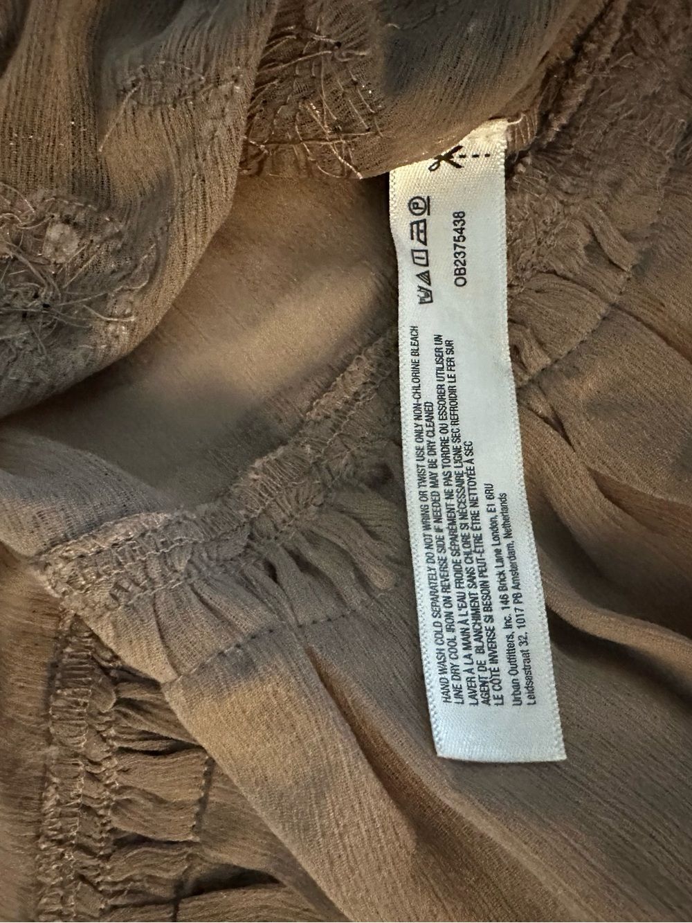 Free People Intimately Beaded Sequin Cami Taupe Lace Trim XL NWT - Picture 6 of 10